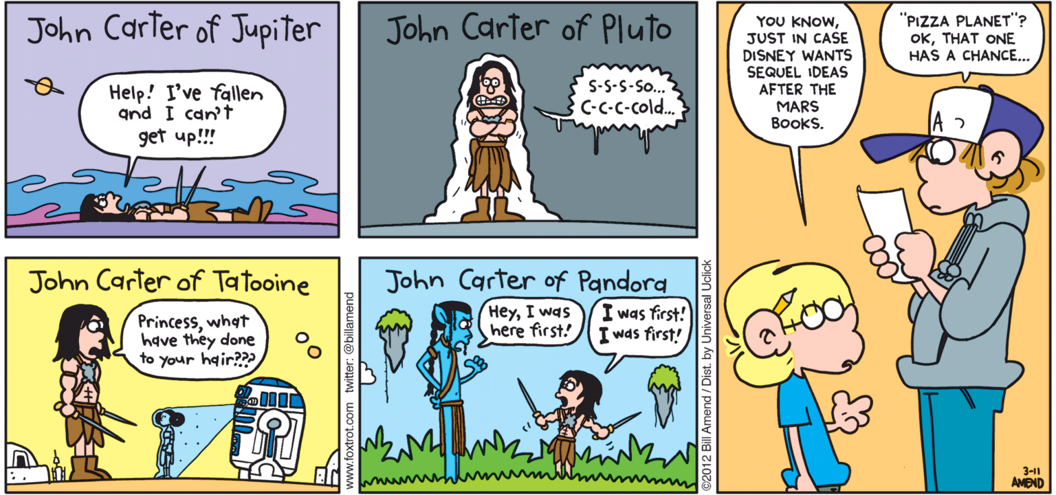 Beyond Mars John Carter Movies Foxtrot Comics By Bill Amend