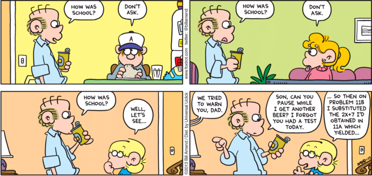 Dont Ask School Foxtrot Comics By Bill Amend