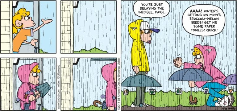 Wholl Stop The Rain Gardening Spring Foxtrot Comics By Bill Amend