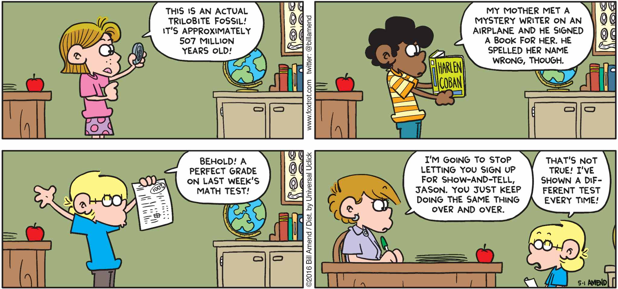 Show Off And Tell School Foxtrot Comics By Bill Amend