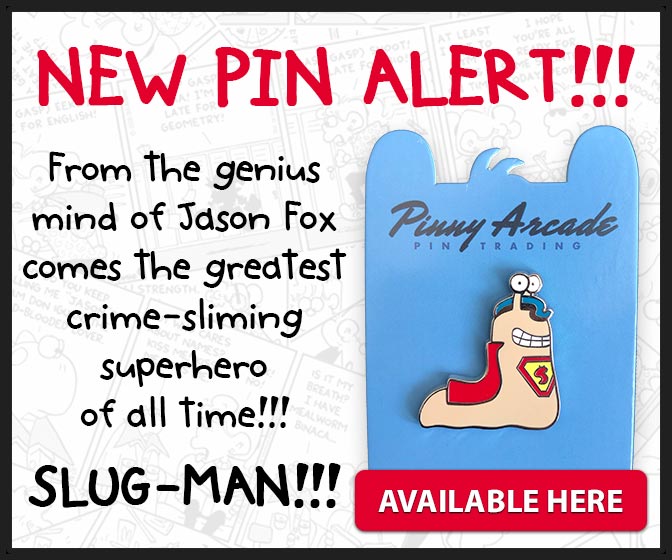 New FoxTrot Slug-Man Pin