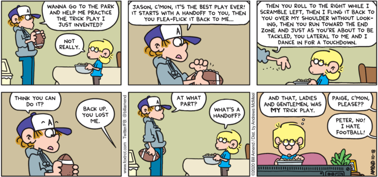  Trick Plays Football FoxTrot Comics By Bill Amend