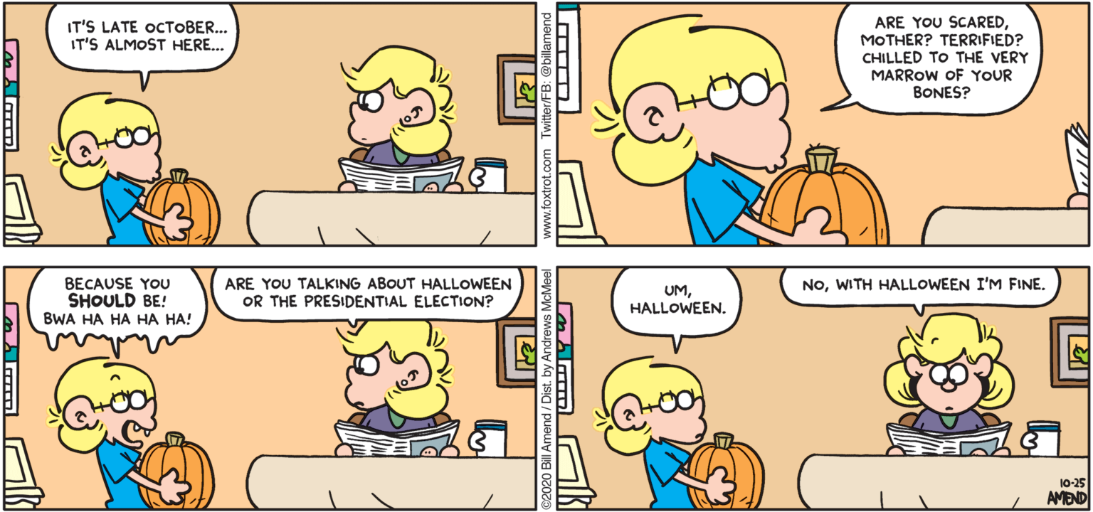 Fright Night Halloween Election Foxtrot Comics By Bill Amend 