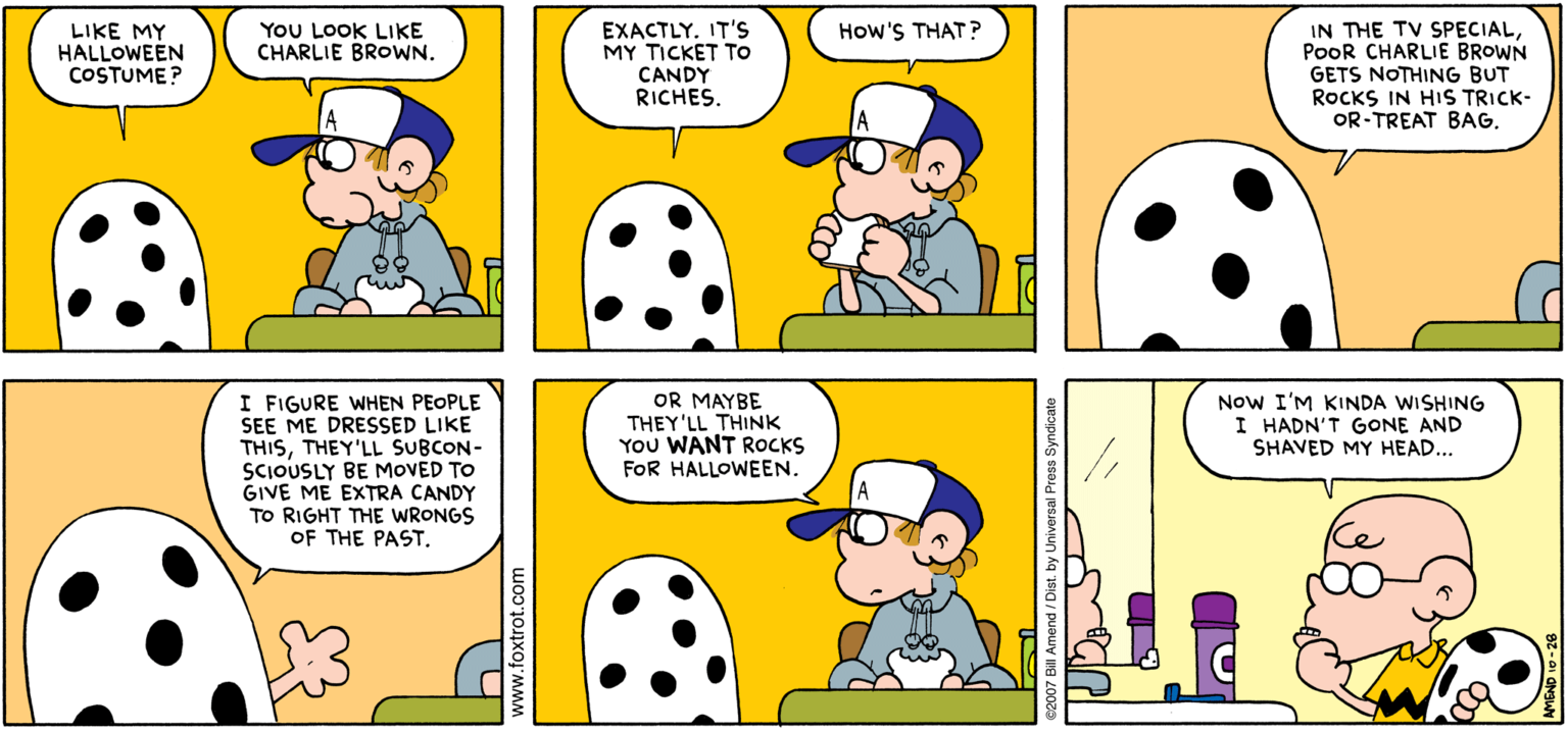 From The Foxtrot Archives Halloween Comics Foxtrot Comics By Bill