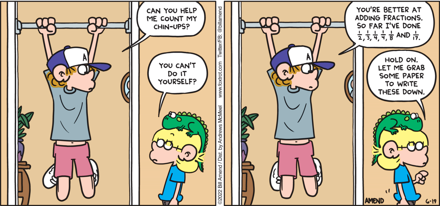 Partial Credit Fitness Math Foxtrot Comics By Bill Amend