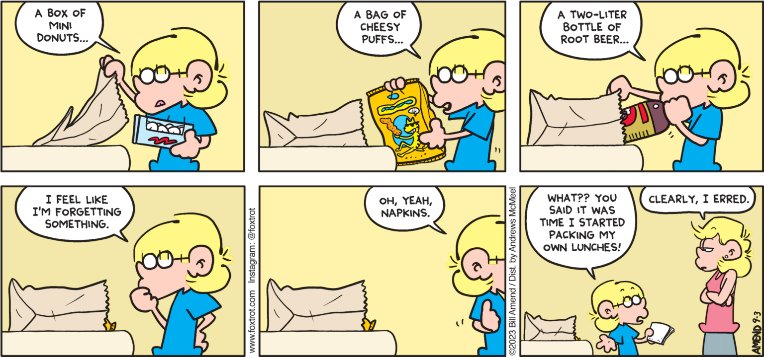 Foxtrot Comics By Bill Amend