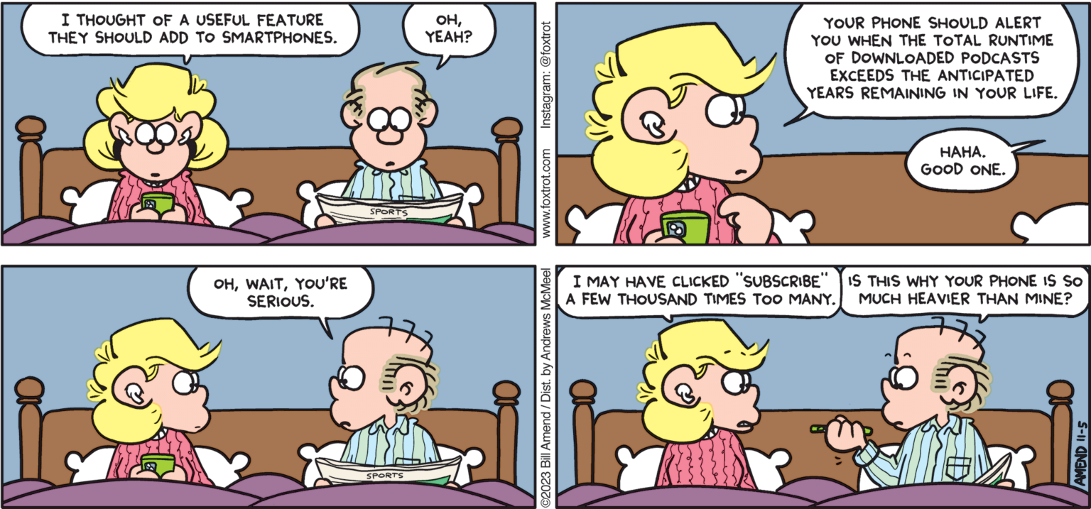 Volume Warning Podcasts Foxtrot Comics By Bill Amend